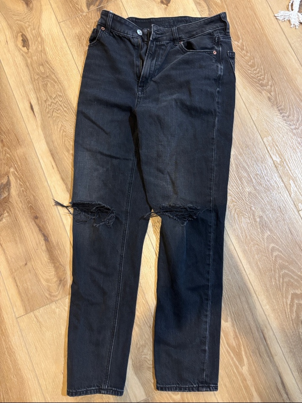 American Eagle Outfitters Black Straight Leg Jeans
